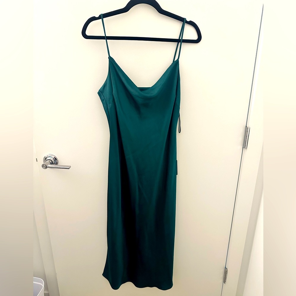 Express Green Slip Dress
